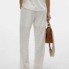 Vmthas Mid Waist Trousers