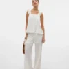 Vmthas Mid Waist Trousers