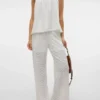 Vmthas Mid Waist Trousers