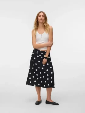 Vmtora Mid Waist Midi Skirt