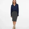 Vmtorino Mid Waist Midi Skirt