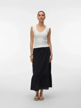 Vmtrine Mid Waist Long Skirt