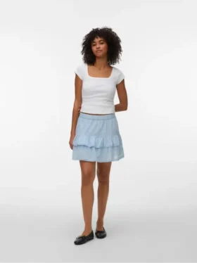 Vmtrine Mid Waist Short Skirt