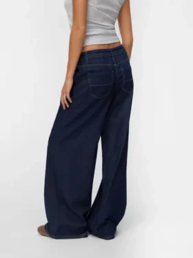 Vmvaleria Mid Rise Wide Leg Fit Jeans