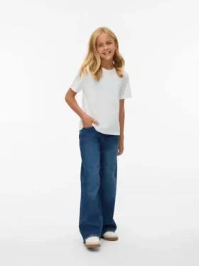 Vmvanessa Low Rise Wide Leg Fit Jeans