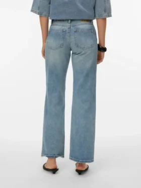 Vmvanessa Low Rise Wide Leg Fit Jeans