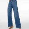 Vmvega High Rise Wide Leg Fit Jeans