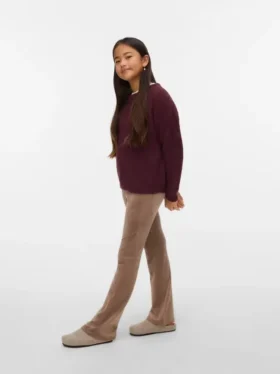 Vmvelvet Mid Waist Trousers