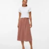 Vmvienna High Waist Corduroy Midi Skirt