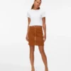 Vmvienna High Waist Corduroy Midi Skirt