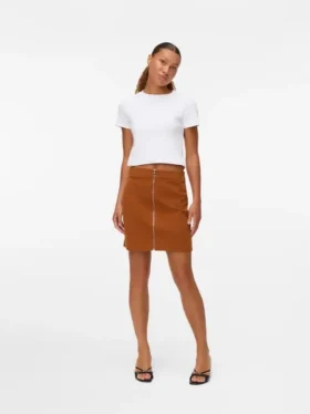 Vmvienna High Waist Corduroy Midi Skirt