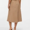 Vmvienna High Waist Corduroy Midi Skirt