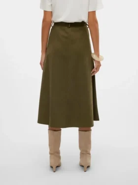 Vmvienna High Waist Corduroy Midi Skirt
