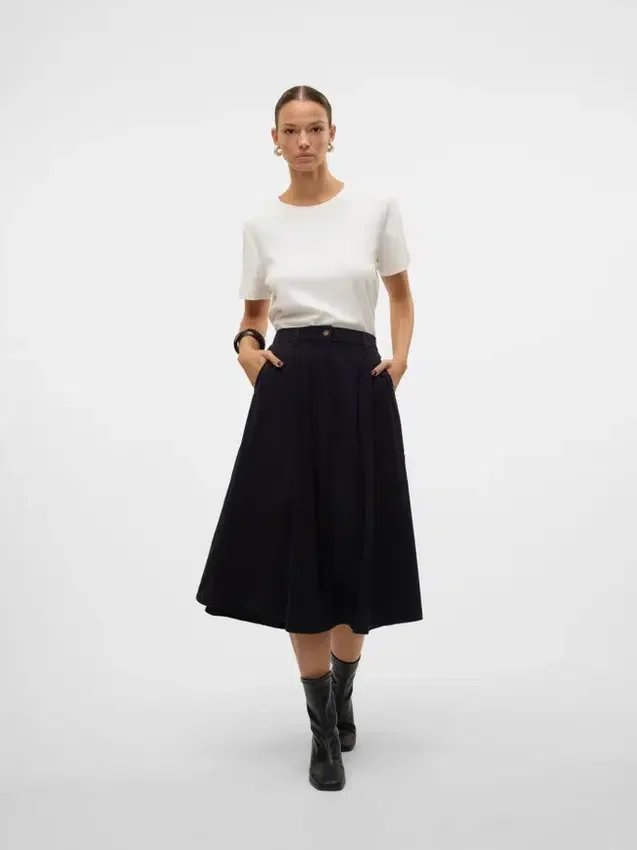 Vmvienna High Waist Corduroy Midi Skirt Vmvienna High Waist Corduroy Midi Skirt