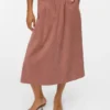 Vmvienna High Waist Corduroy Midi Skirt