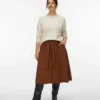 Vmvilja Corduroy High Waist Midi Skirt