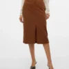 Vmvilja Corduroy High Waist Midi Skirt