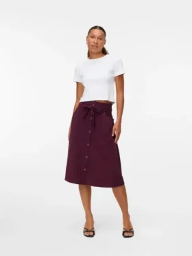 Vmvilja Corduroy High Waist Midi Skirt