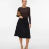 Vmvilja Corduroy High Waist Midi Skirt