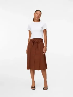 Vmvilja Corduroy High Waist Midi Skirt