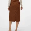 Vmvilja Corduroy High Waist Midi Skirt