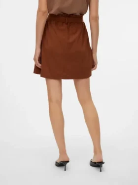 Vmvilja Corduroy High Waist Short Skirt