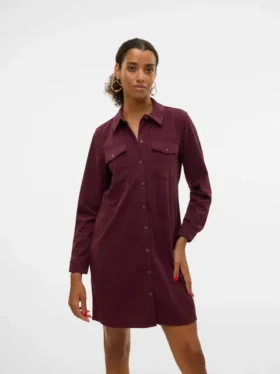 Vmvilja Corduroy Short Dress