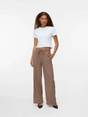 Vmvilja High Waist Velvet Trousers