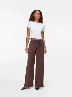 Vmvilja High Waist Velvet Trousers