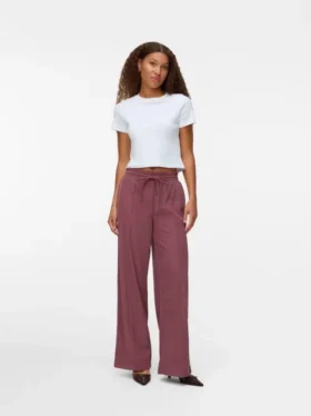 Vmvilja High Waist Velvet Trousers