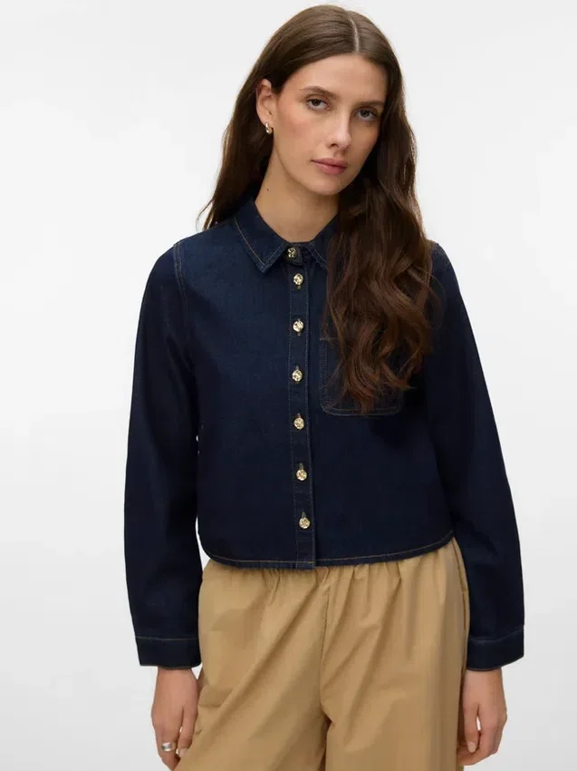Vmvivien Denim Shirt Vmvivien Denim Shirt