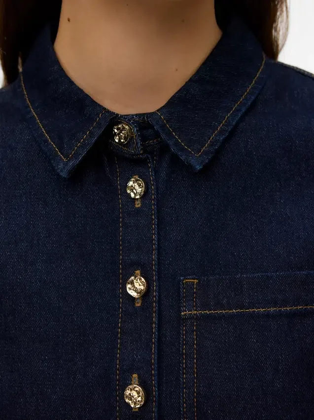 Vmvivien Denim Shirt Vmvivien Denim Shirt
