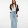 Vmwien Mid Rise Wide Leg Fit Jeans
