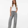 Vmwien Mid Rise Wide Leg Fit Jeans