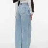 Vmwien Mid Rise Wide Leg Fit Jeans
