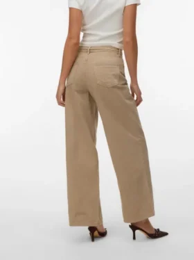 Vmwien Mid Rise Wide Leg Fit Jeans