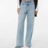 Vmwien Mid Rise Wide Leg Fit Jeans