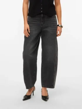 Vmzelda High Rise Barrel Fit Jeans