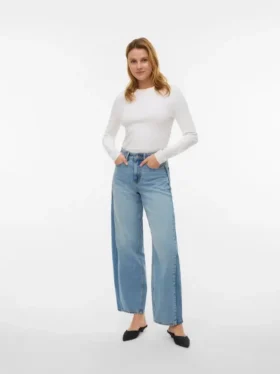 Vmzelda High Rise Barrel Fit Jeans