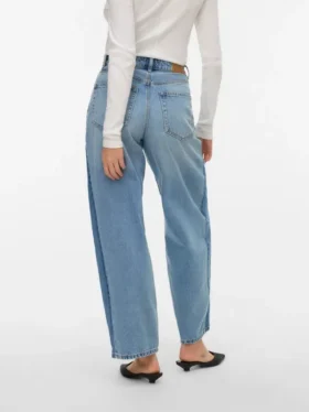 Vmzelda High Rise Barrel Fit Jeans
