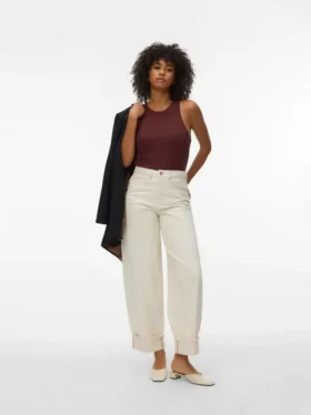 Vmzelda High Rise Wide Leg Fit Jeans