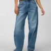 Vmzoe Mid Rise Barrel Fit Jeans