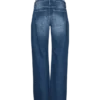 Wide Leg Fit Mid Waist Jeans
