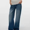 Wide Leg Fit Mid Waist Jeans